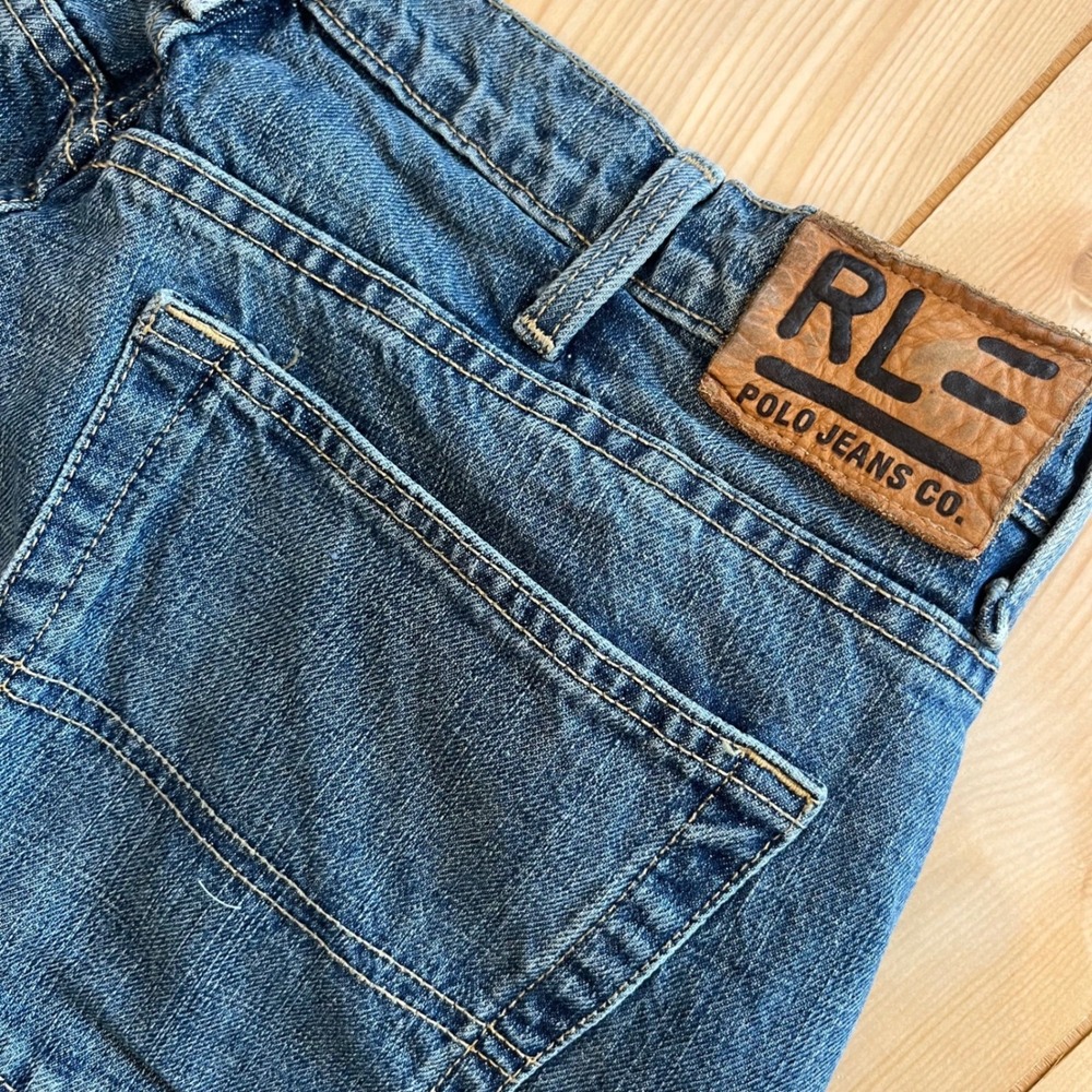 vtg Polo Jeans Mens Straight‎ Leg Medium Wash Denim Jeans 38x29  90s Y2K vintage